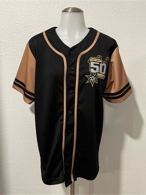 San Antonio SPURS Basketball Jersey 50th Anniversary Size Medium